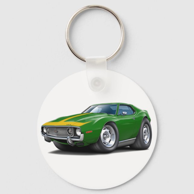 Porte-clés 1973-74 Voiture Javelin Green-Gold (Recto)