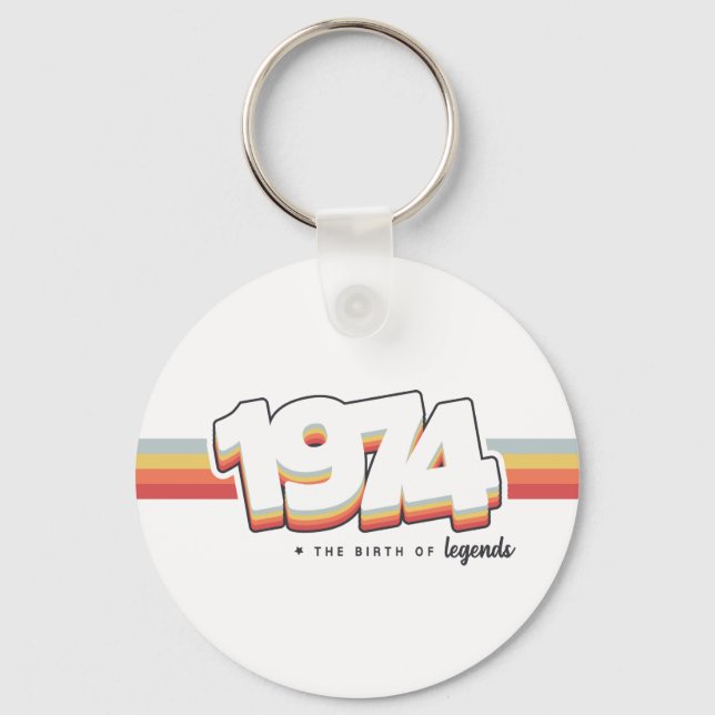 Porte-clés 1974 La naissance des légendes (Recto)