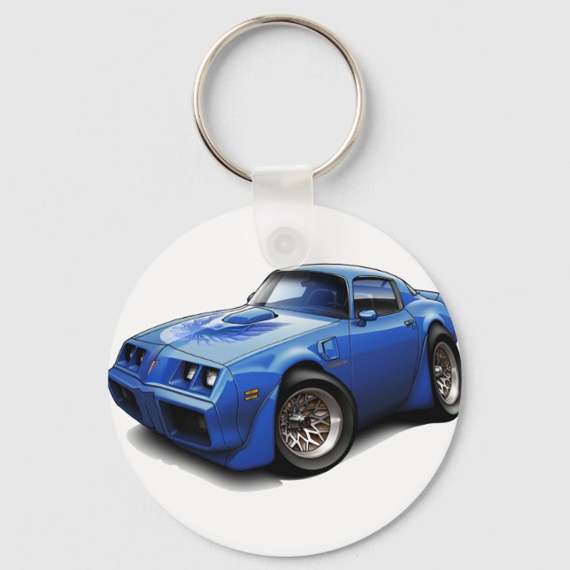 Porte-clés 1979-81 Trans Am Blue Car (Recto)