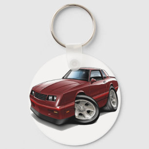 Porte-clés 1983-88 Monte Carlo Maroon Car