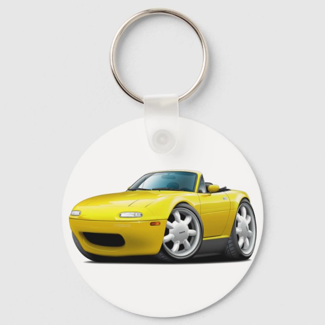 Porte-clés 1990-98 Miata Yellow Car (Recto)