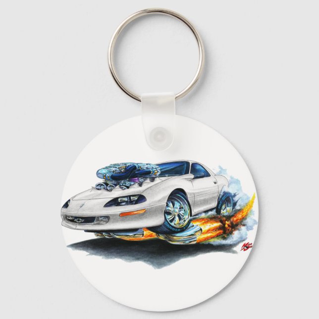 Porte-clés 1993-97 Camaro White Car (Recto)