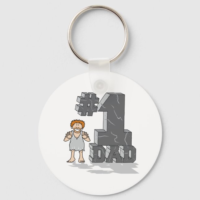 Porte-clés #1 Age de pierre papa (Recto)