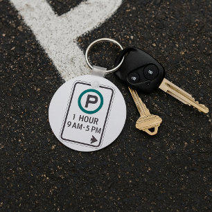 Porte-clés 1 Heure De Parking Pour Zones De Parking Contrôlée