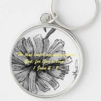 Porte-clés 1 Jean 4:8 "- car Dieu est amour." Vérités bibliqu