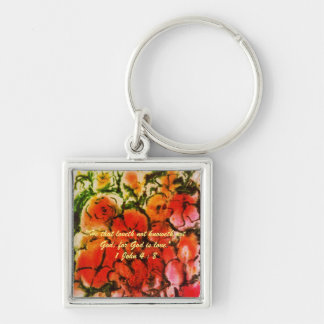 Porte-clés 1 Jean 4:8 "- car Dieu est amour." Vérités bibliqu