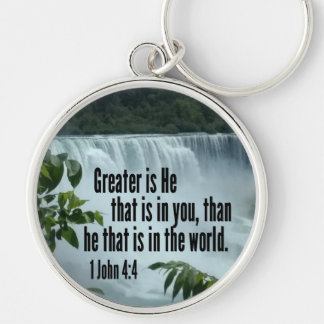 Porte-clés 1 John 4:4 Greater is He that is in you