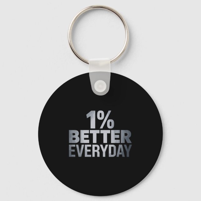 Porte-clés 1% Meilleure Motivation quotidienne (Recto)