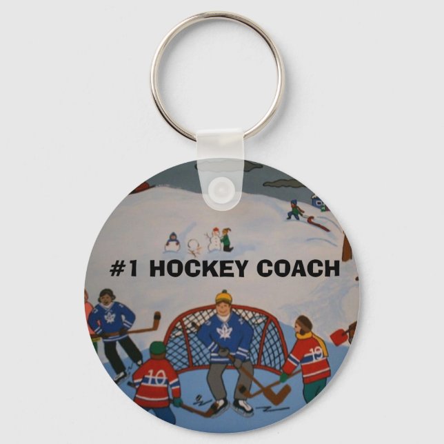Porte-clés #1 Porte - clé DE COACH HOCKEY (Recto)