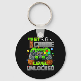 Porte-clés 1ère classe Jeu vidéo déverrouillé Pixel Ck To S