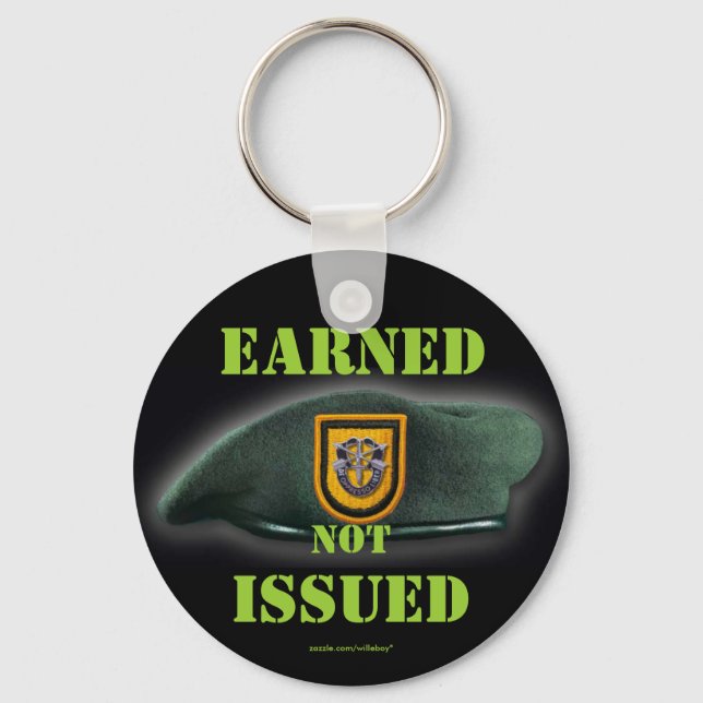 Porte-clés 1re forces spéciales flash vert bérets Porte - clé (Recto)