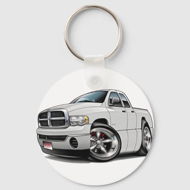 Porte-clés 2003-08 Ram Quad White Truck (Recto)
