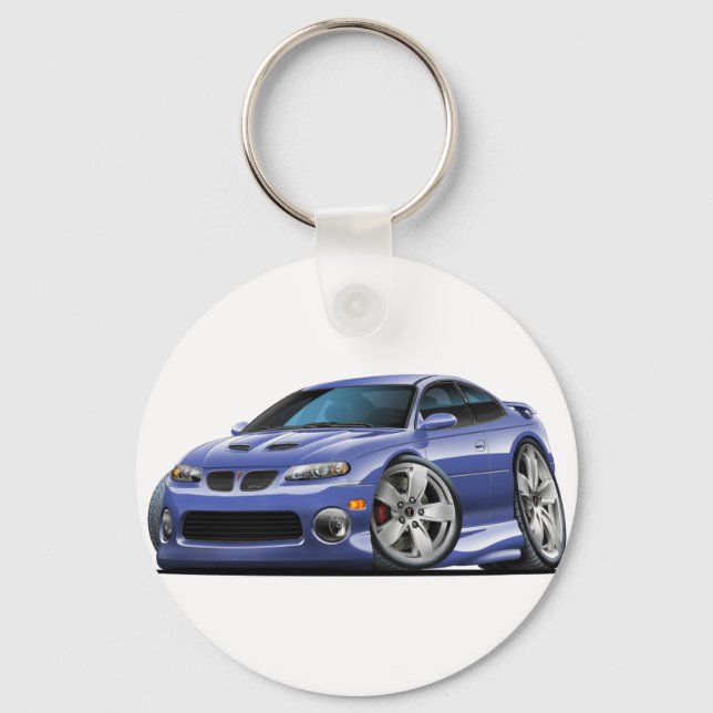 Porte-clés 2004-06 Pontiac GTO Blue/Grey Car (Recto)