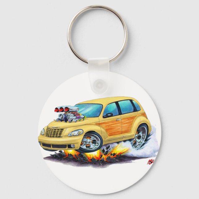 Porte-clés 2008-10 PT Cruiser Tan Woodie (Recto)