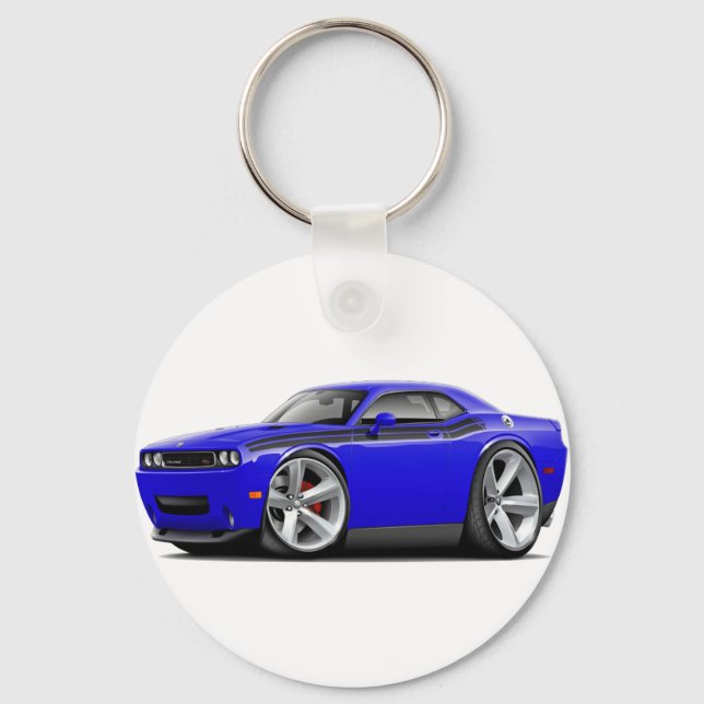 Porte-clés 2009-11 Challenger RT Blue-Black Car (Recto)