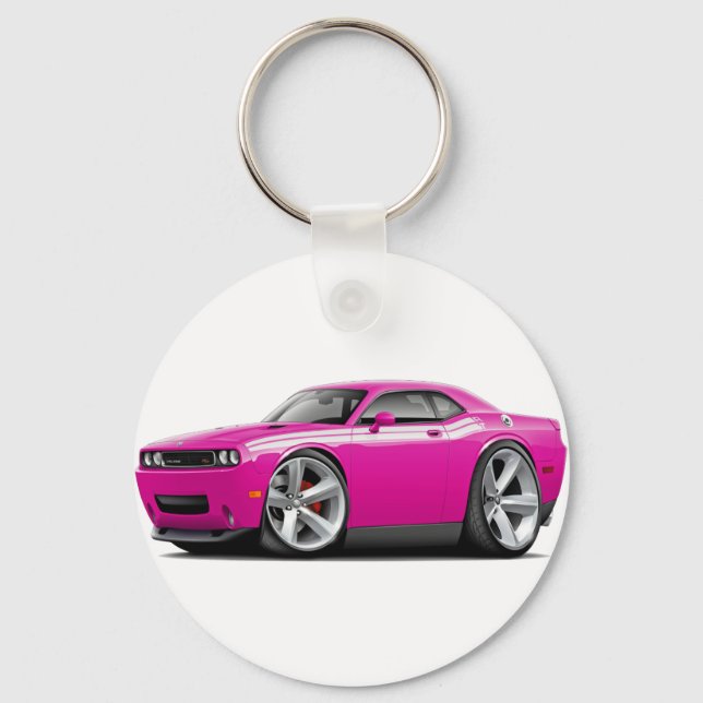Porte-clés 2009-11 Challenger RT Fuschia-White Car (Recto)