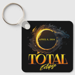 Porte-clés 2024 Éclipse solaire totale 8 avril
