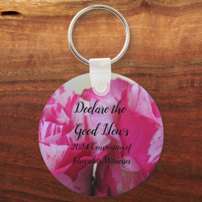 Porte-clés 2024 JW Declare the Good News customize (Recto)