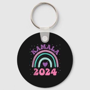 Porte-clés 2024 Rainbow Vote Super pour le président Kamala-h