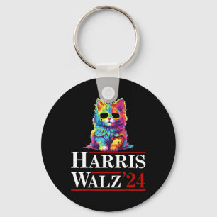 Porte-clés 2024 Shirt Kamalaharris Timwaltz 2024 Cat Lgbt