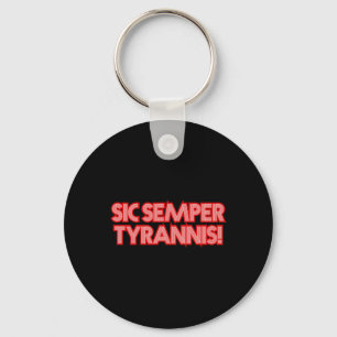 Porte-clés 2025 Juillet 4 Sic Semper Tyrannis Vétérans Trump