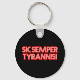 Porte-clés 2025 Juillet 4 Sic Semper Tyrannis Vétérans Trump