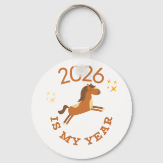 Porte-clés 2026 Is My Year Cute Year of the Horse