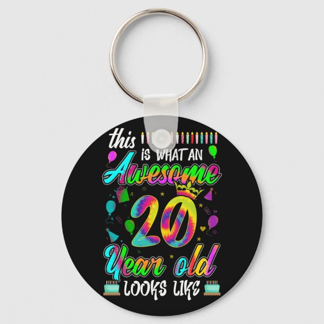 Porte-clés 20e anniversaire Awesome 20 ans il semble (Recto)