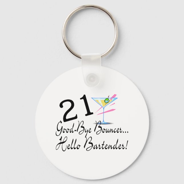Porte-clés 21 Bye Bouncer Bonjour Bartender (Recto)