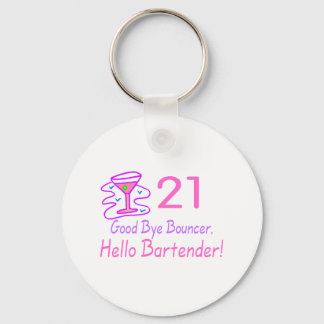Porte-clés 21 Bye Bouncer Hello Bartender (Rose)