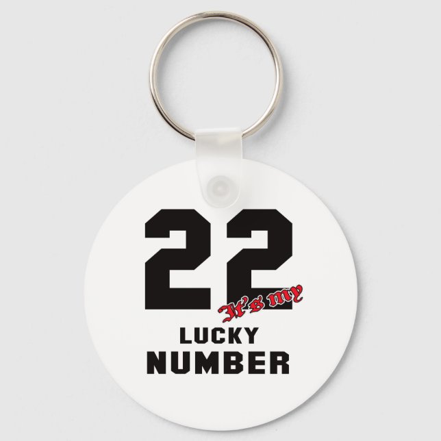 Porte-clés 22 It's my lucky number (Recto)