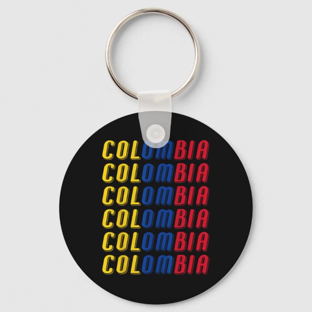 Porte-clés 2425 Kit de maillot de football drapeau colombien  (Recto)
