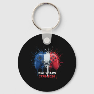 Porte-clés 250 Ans 1776-2026 250e Anniversaire Jeux Joueur Vi
