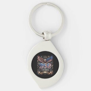 Porte-clés 250 Ans 1776 2026 4 juillet Aigle 250e anniversair