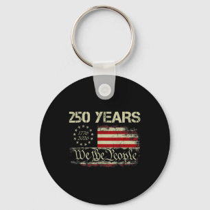 Porte-clés 250 Ans 1776-2026 Nous Le Peuple Drapeau 250e Usa