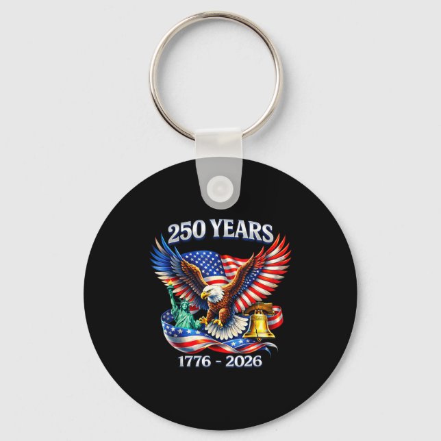 Porte-clés 250 ans anniversaire 250e indépendance25 (Recto)