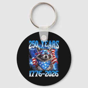 Porte-clés 250 ans d'Amérique 250e anniversaire États-Unis Ra
