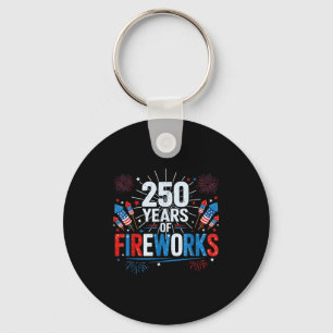 Porte-clés 250 ans de feux d'artifice 1776-2026 semiquincente