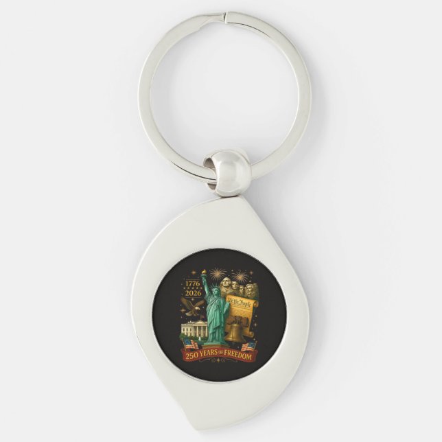 Porte-clés 250 ans de liberté américaine (Devant)