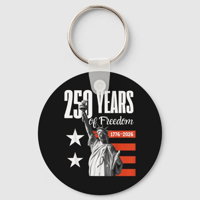 Porte-clés 250 Ans de Liberté Amérique 1776-2026 (Recto)
