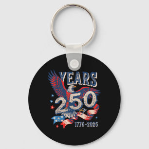 Porte-clés 250 Ans Fierté Patriotique Aigle 1776-2026 - États