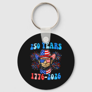Porte-clés 250 Ans George Washington 1776-2026 250e Anniversa