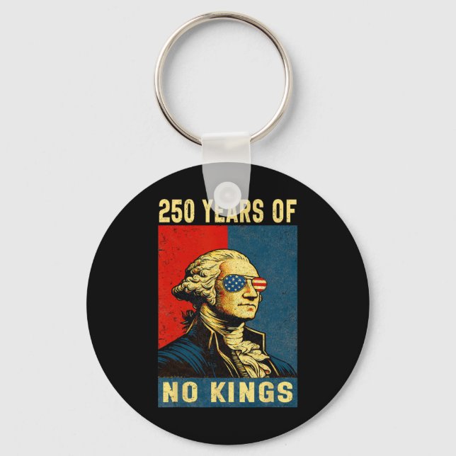 Porte-clés 250 Ans Pas De Rois George Washington Pour Hommes  (Recto)