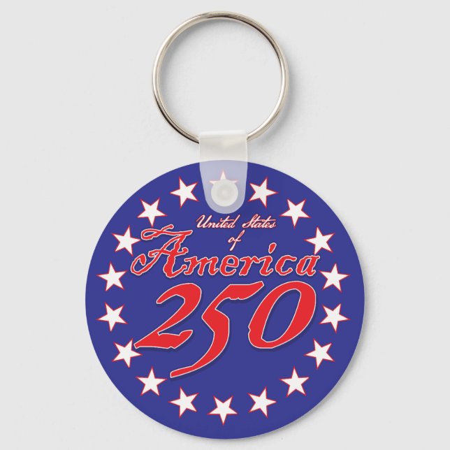 Porte-clés 250e anniversaire de l'Amérique (Recto)