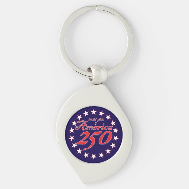 Porte-clés 250e anniversaire de l'Amérique (Devant)