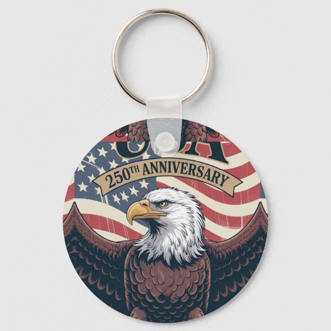 Porte-clés 250e anniversaire des États-Unis (Recto)