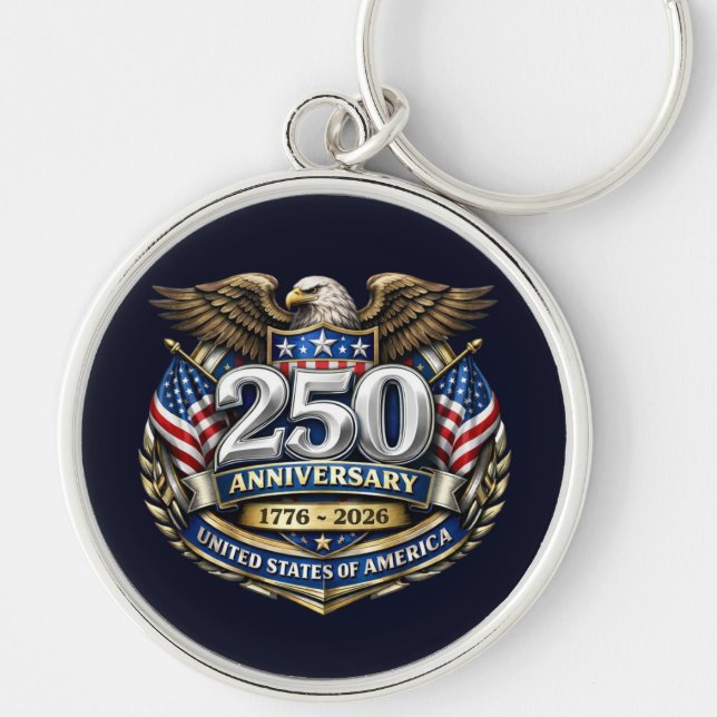 Porte-clés 250e anniversaire des États-Unis (Devant)