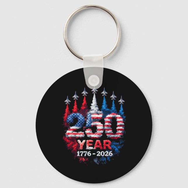 Porte-clés 250e anniversaire États-Unis Drapeau américain pat (Recto)