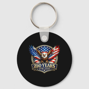 Porte-clés 250e anniversaire USA Aigle patriotique 250 ans