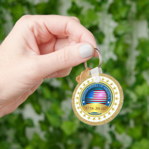 Porte-clés 250e anniversaire USA patriotique   1776–2026
